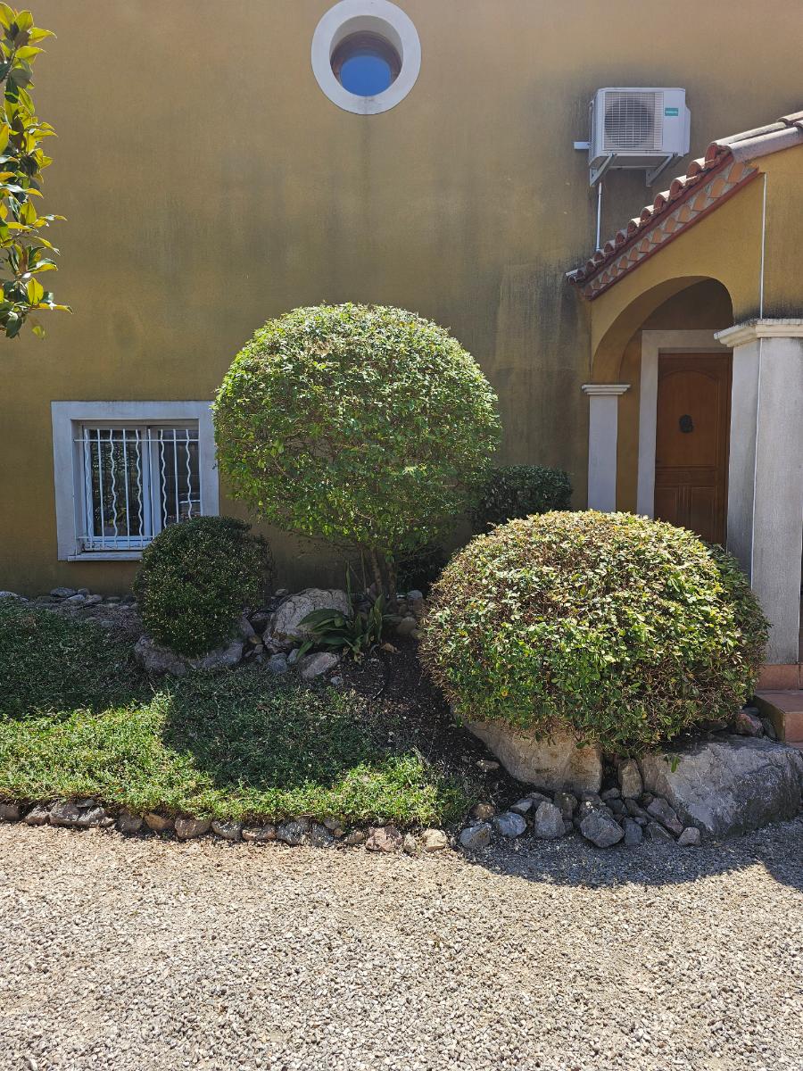 Chantier d'entretien de jardin réalisé par SOS Jardin 34, paysagiste du réseau Factotum, près de Le Bosc